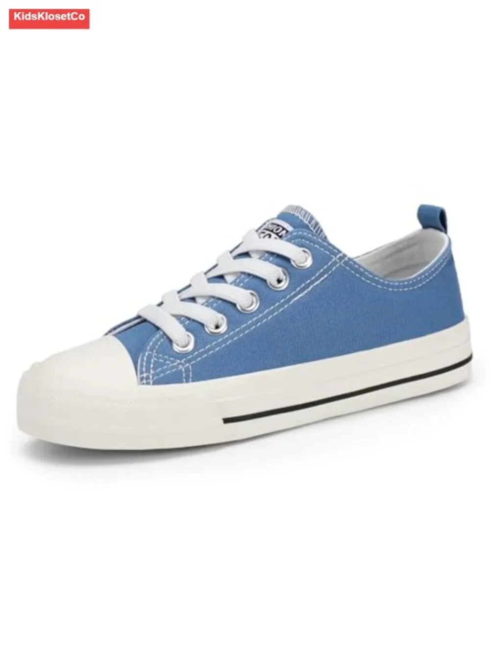 Kids Canvas Sneakers with Velcro Straps - Toddler Boys Girls Slip On Shoes